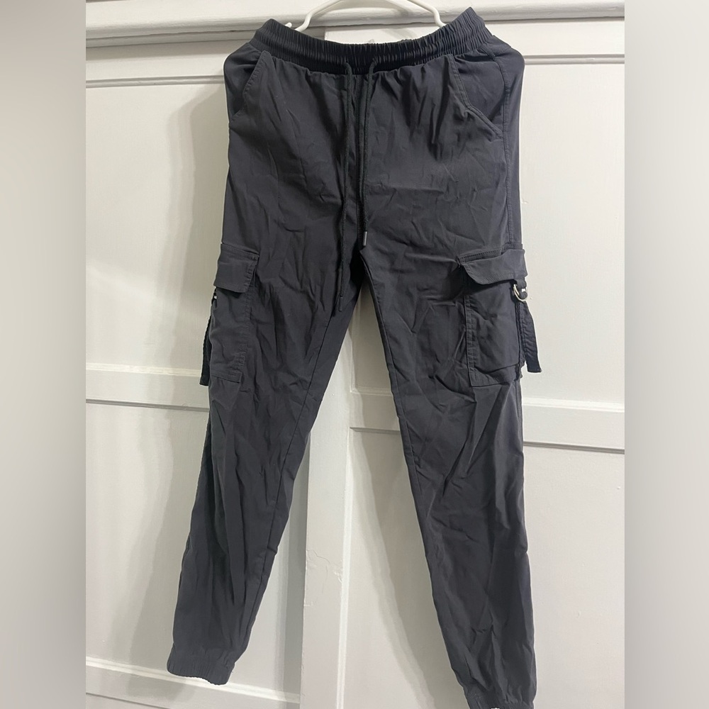 Men's Charcoal Cargo Pants